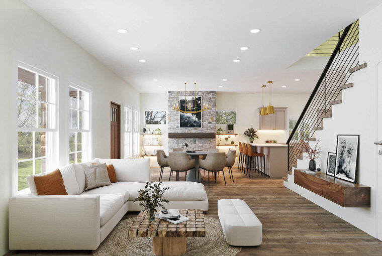 Hart Crossing Aspen Model Living Room