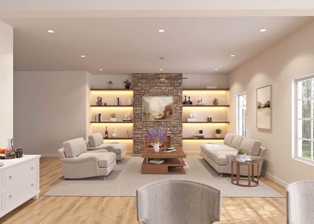 Hart Crossing Cottonwood Model Interior Living Room
