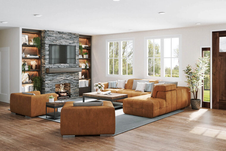 Hart Crossing Hawthorn Model Interior Living Room